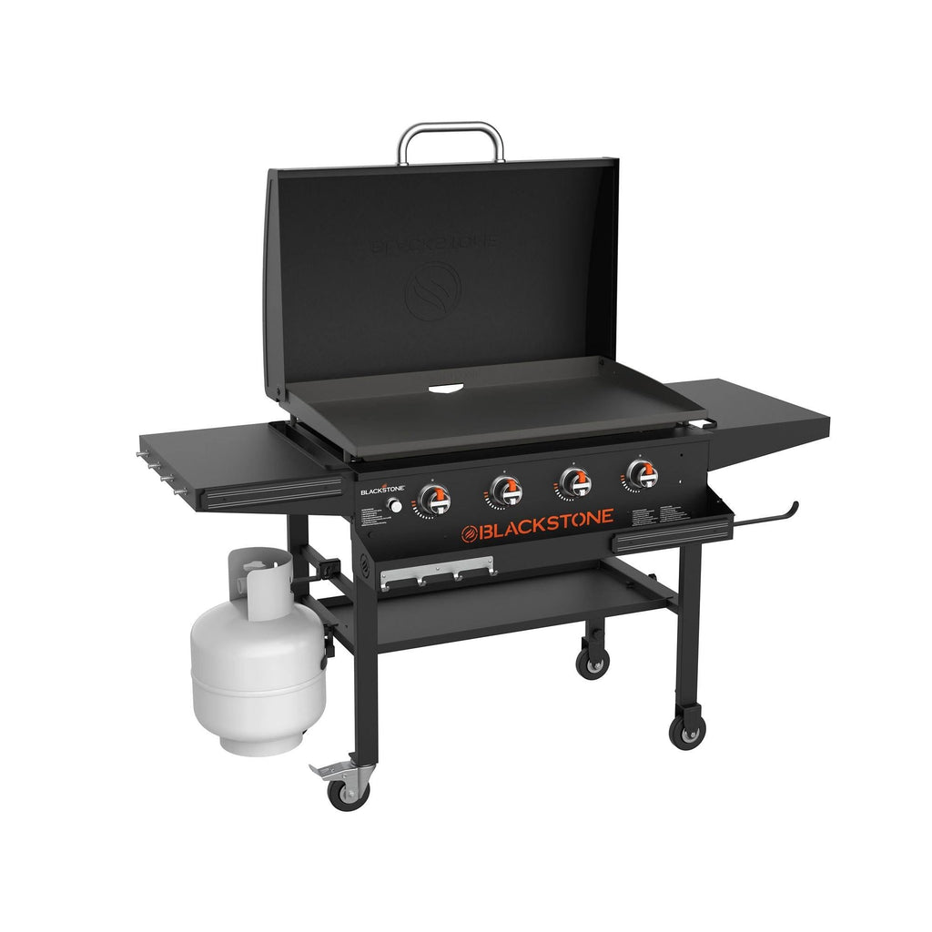 Blackstone 36" Griddle with Integrated Hood Dual Horizontal Folding Shelves Fron