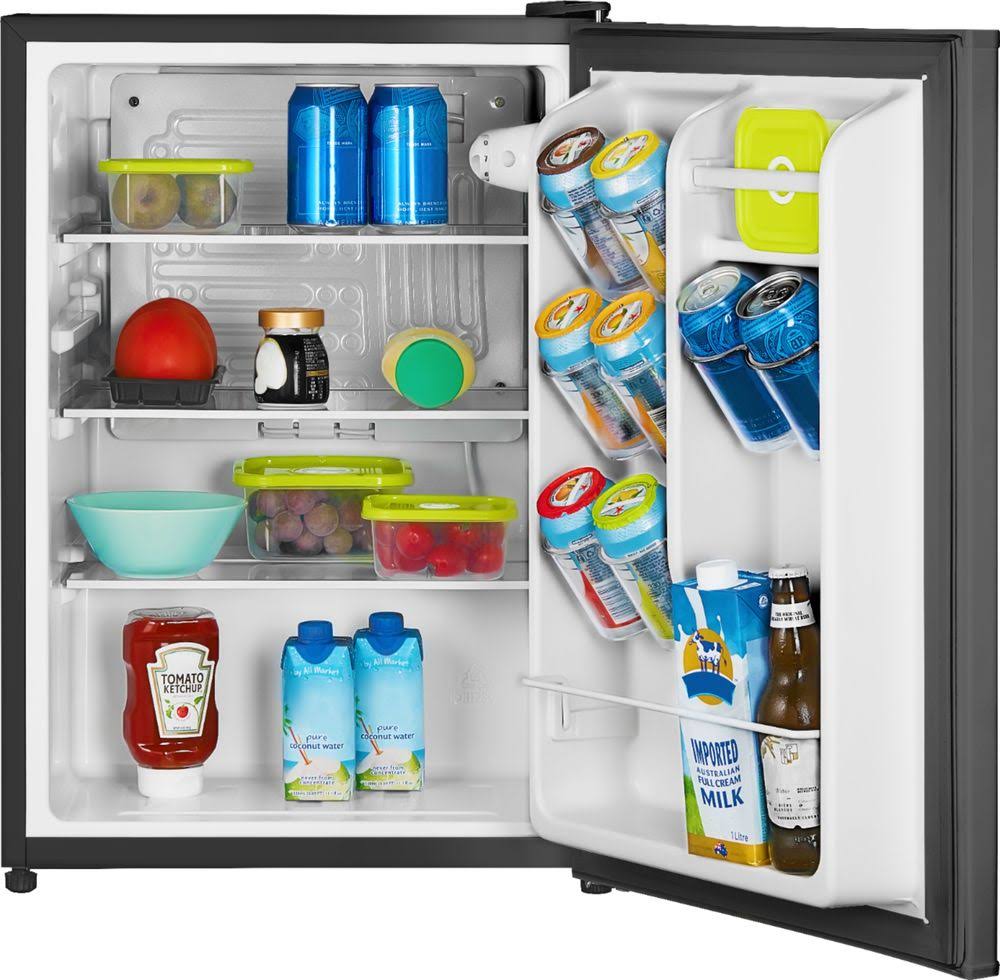Insignia - 2.6 Cu. Ft. Mini Fridge - Black