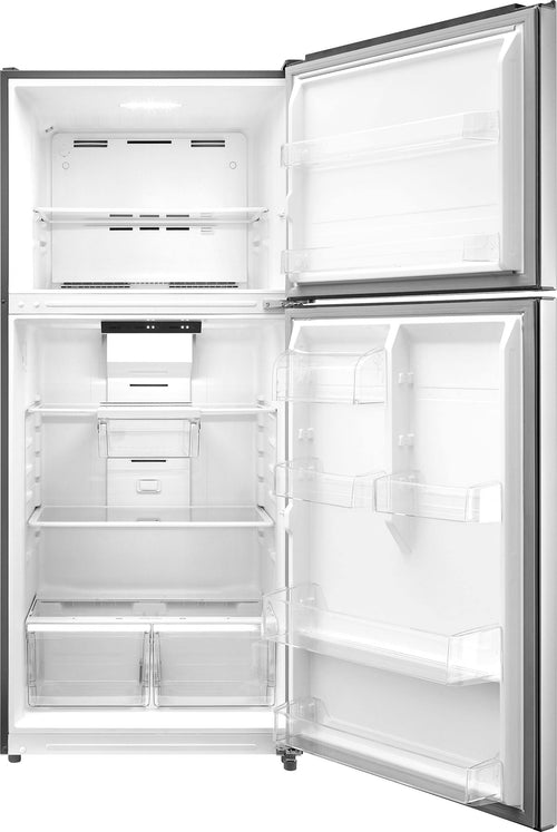 Insignia - 18 Cu. ft. Top-freezer Refrigerator - Stainless Steel 2