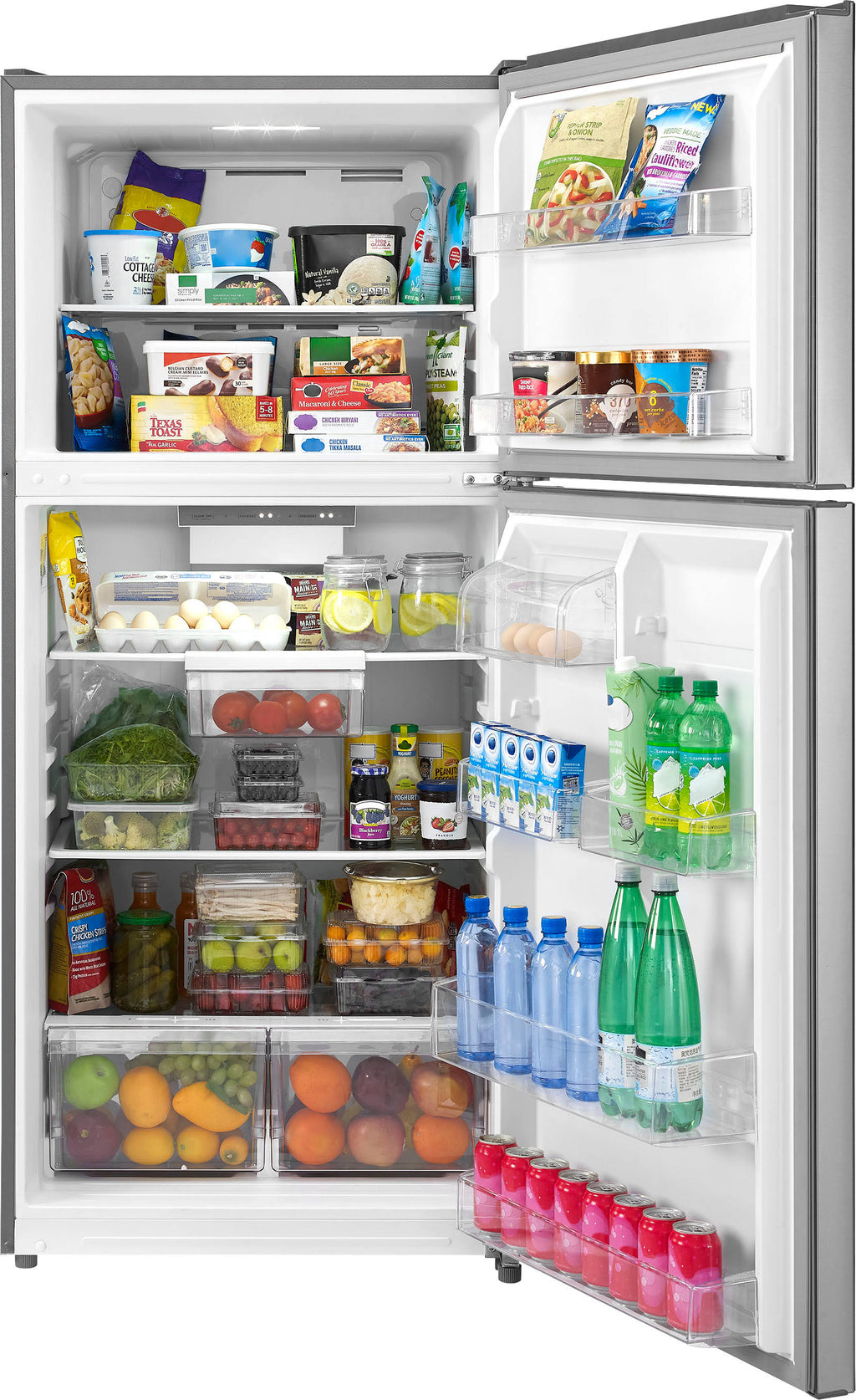 Insignia - 18 Cu. ft. Top-freezer Refrigerator - Stainless Steel 2