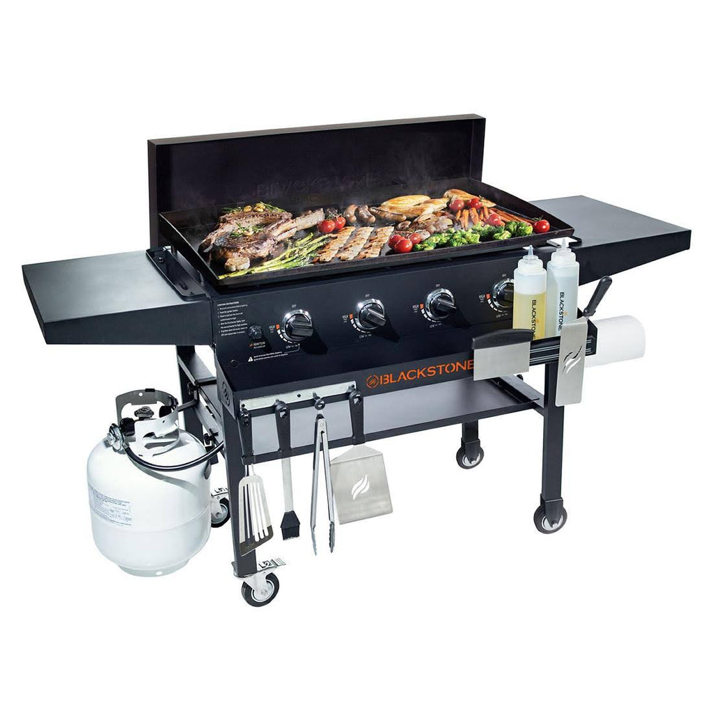 Blackstone 36" Griddle with Integrated Hood Dual Horizontal Folding Shelves Fron