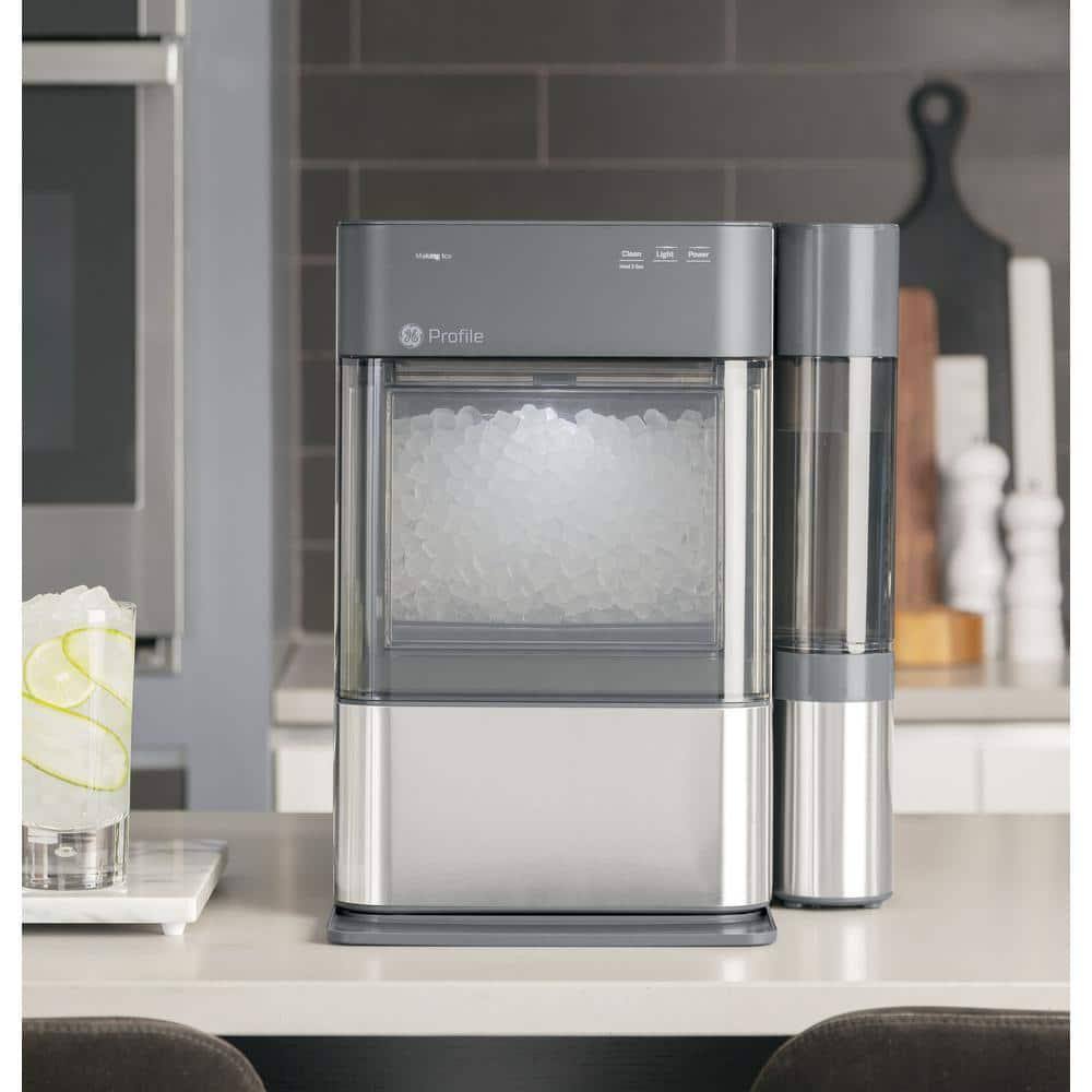 GE Profile Opal 2.0 Stainless Steel Nugget Ice Maker with Side Tank